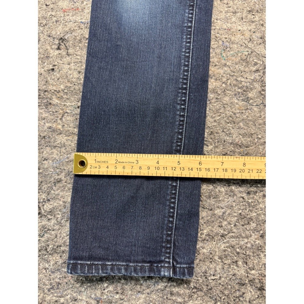Talbots Flawless Five-Pocket Straight Leg Jeans Dark Wash Blue Denim Size 0 - Picture 4 of 12